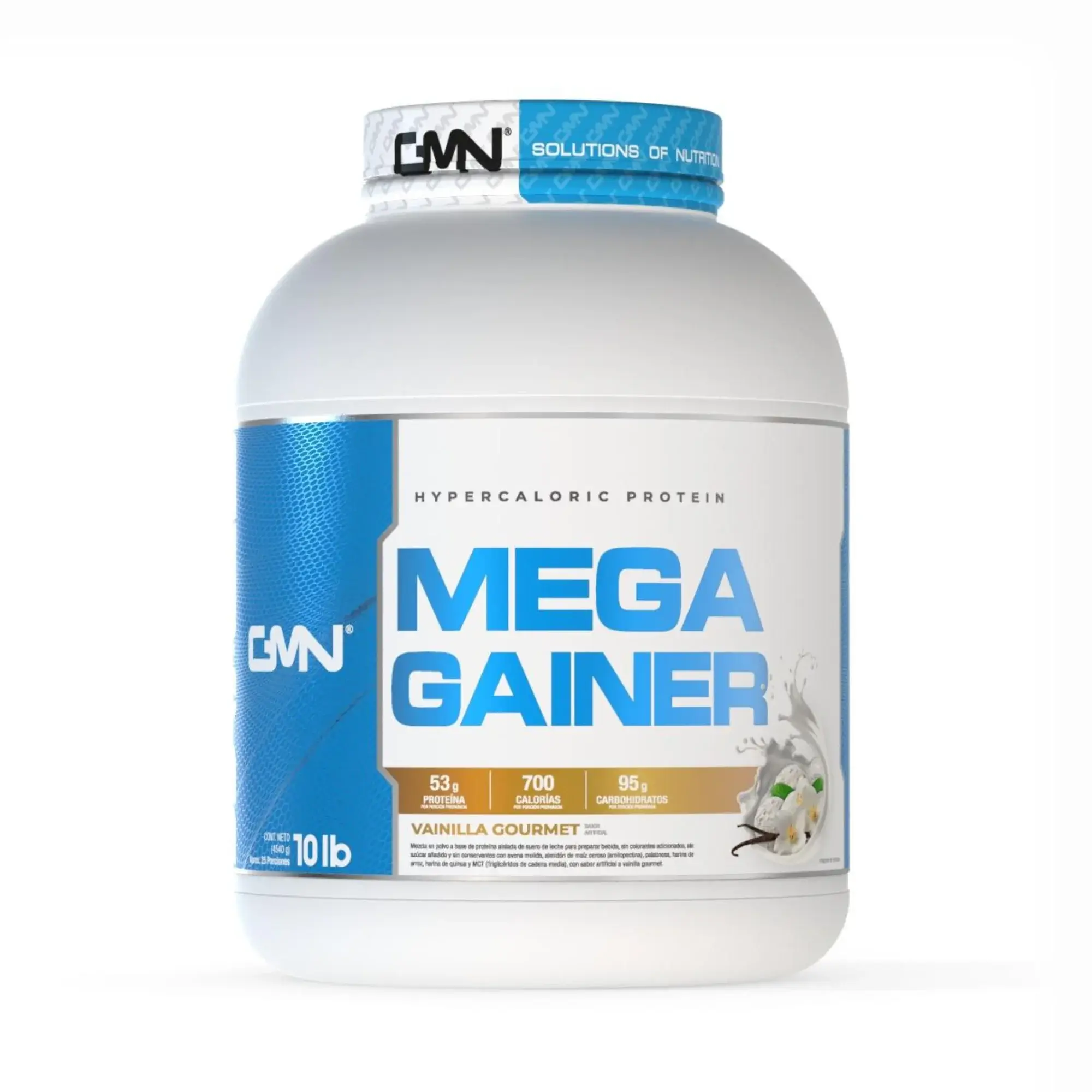 Proteina-Aislada-Sabor-Vainilla-Mega-Gainer de-GMN-Nutrition en Bello