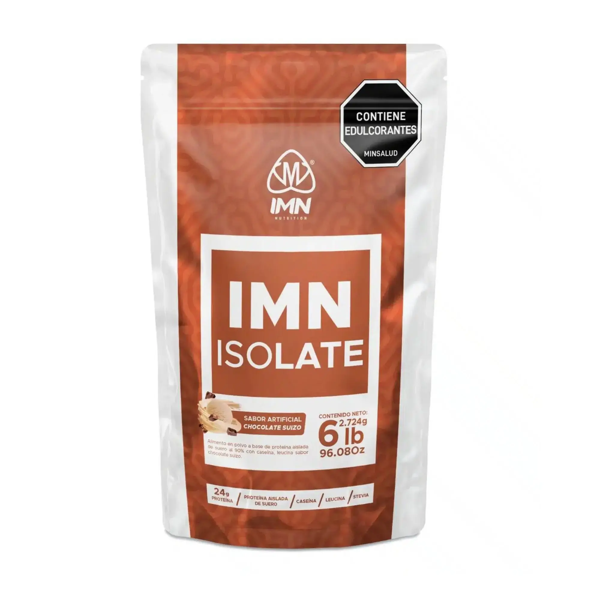 Proteina Isolate de IMN Nutrition con Caseina y Leucina Sabor a Chocolate