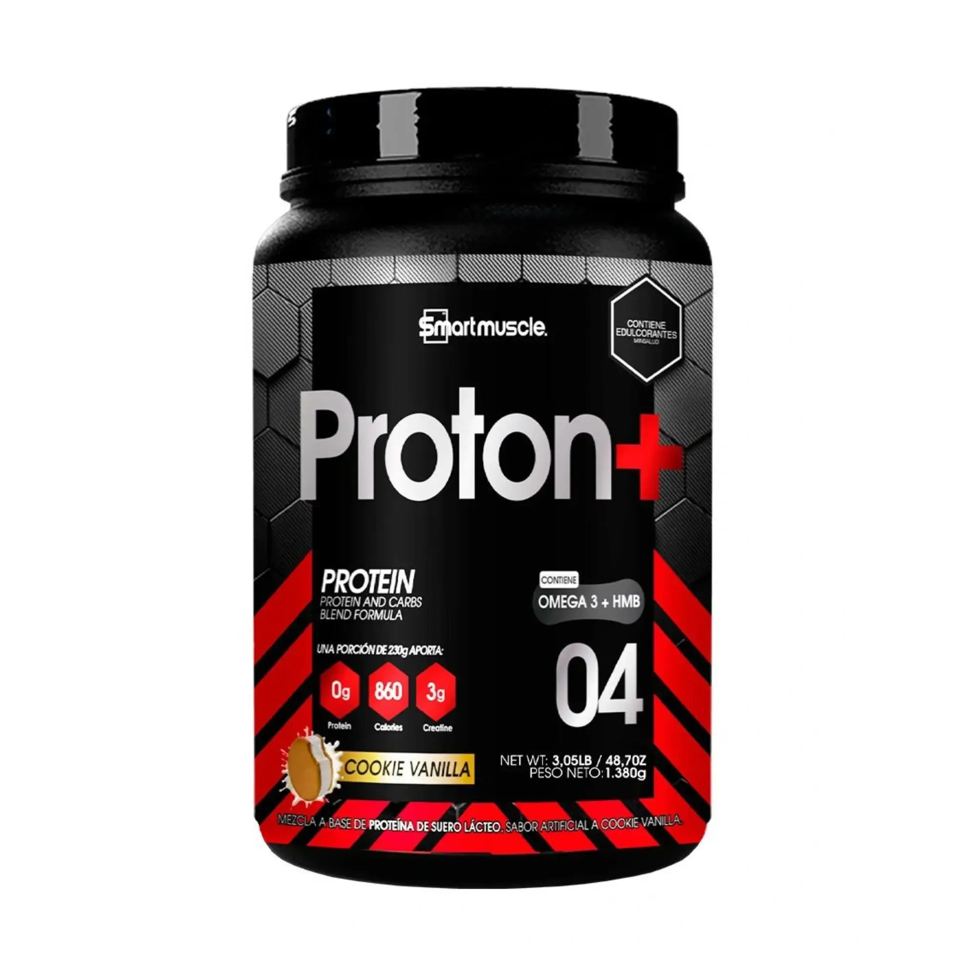 Proteina con Omega 3 Sabor Cookies de Vainilla de Smart Muscle Proton en Cali