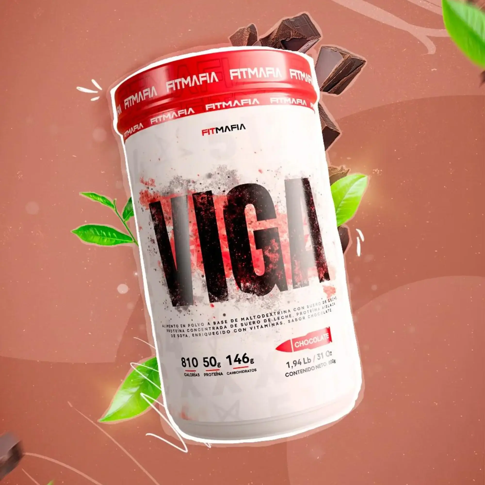 Proteina de FitMafia Sabor a Vainilla Aislada Viga en Colombia