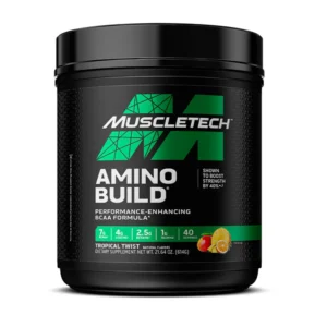 Aminoacido Amino Build de Muscletech Sabor Frutos Tropical