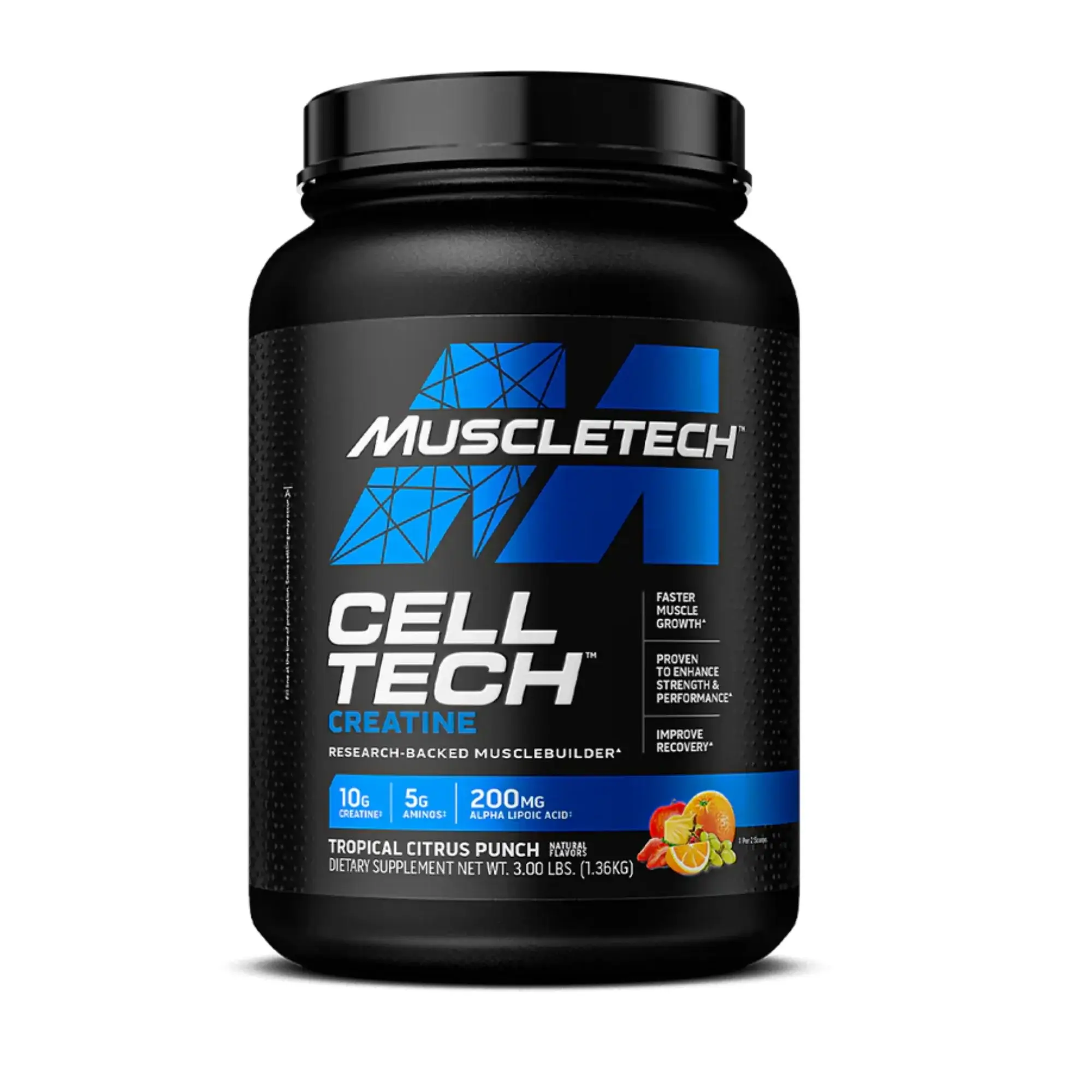 Creatina Monohidratada Cell Tech Muscletech Original Sabor a Frutos Rojos en Bello