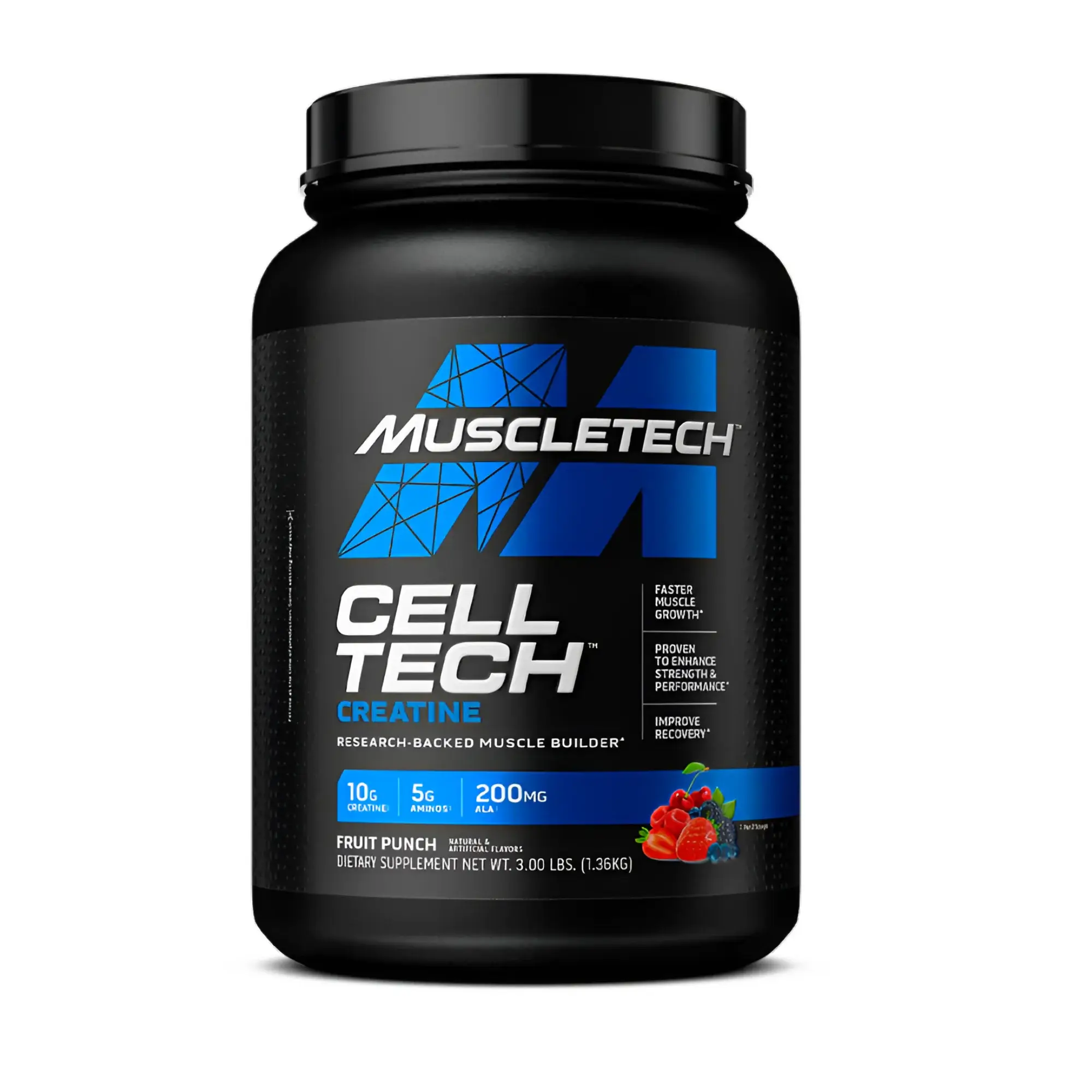 Creatina Monohidratada Cell Tech Muscletech Original Sabor a Frutos Rojos en Cali