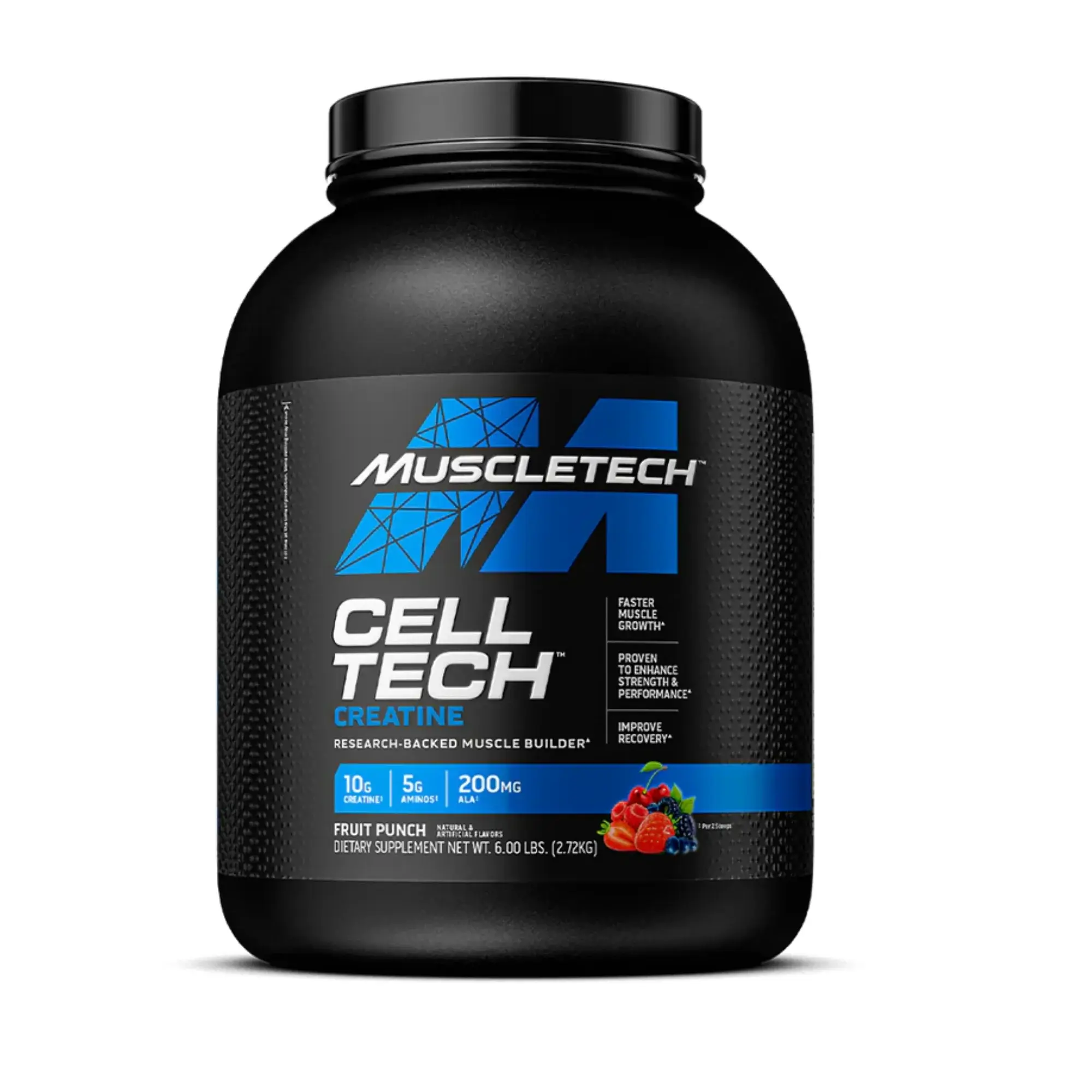 Creatina Monohidratada Cell Tech Muscletech Original Sabor a Frutos Rojos