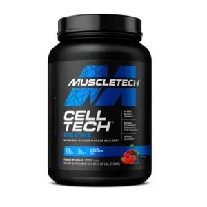 Creatina Monohidratada Cell Tech de Muscletech Sabor a Frutos Rojos