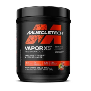 Muscletech Pre Entreno Vapor X5 Sabor a Frutos Tropicales