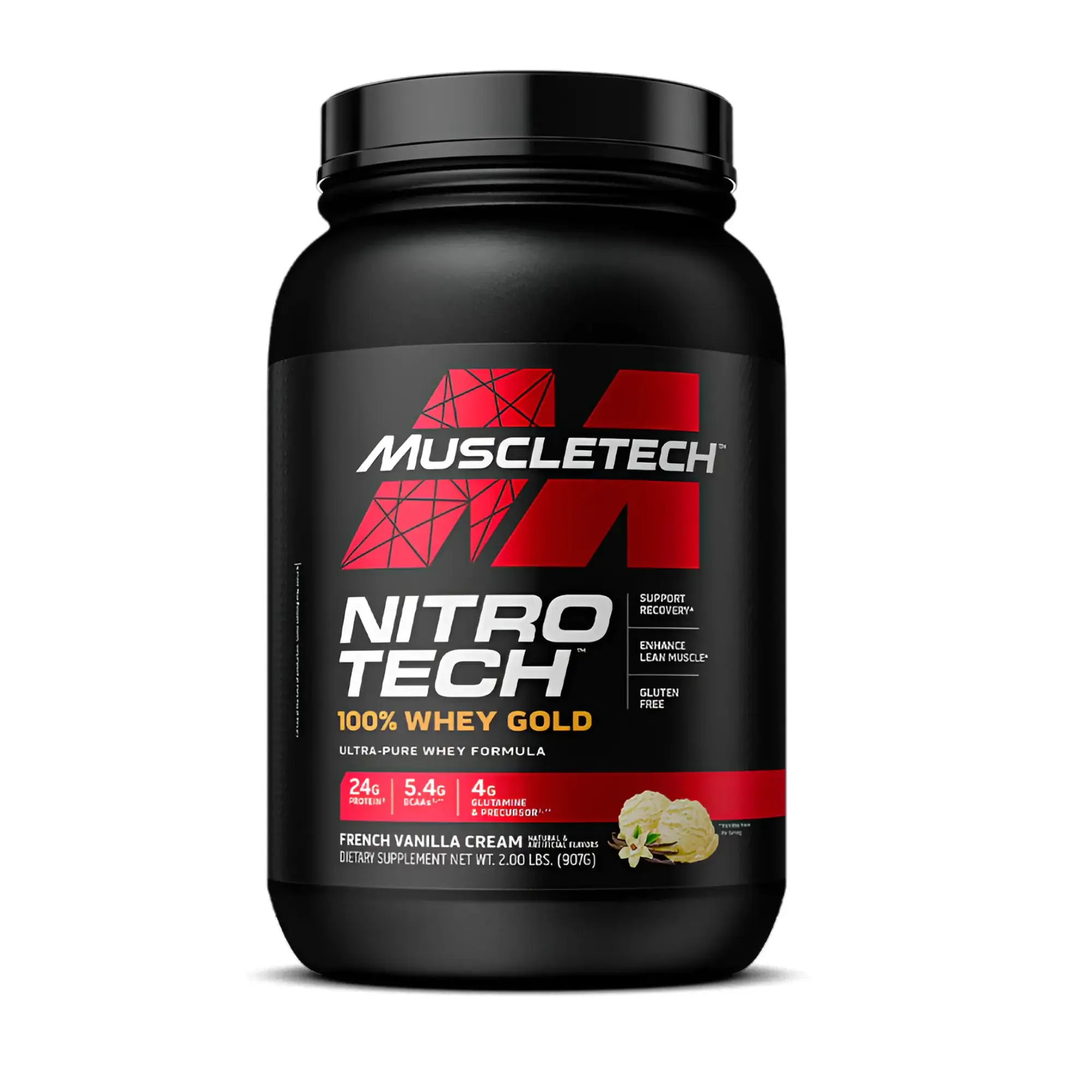 Nitro Tech Whey Gold de Muscletech Sabor Cookies and Cream en Bello