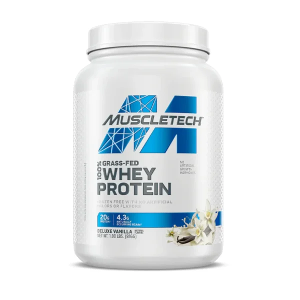 Proteina Libre de Gluten de Muscletech Grass Fed Sabor a Vainilla