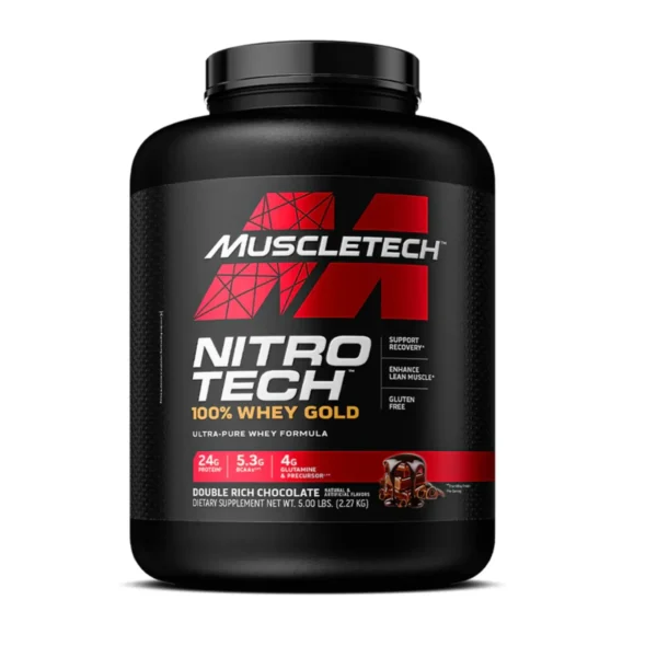 Proteina de Muscletech Nitro Tech Whey Gold Importada Sabor a Chocolate