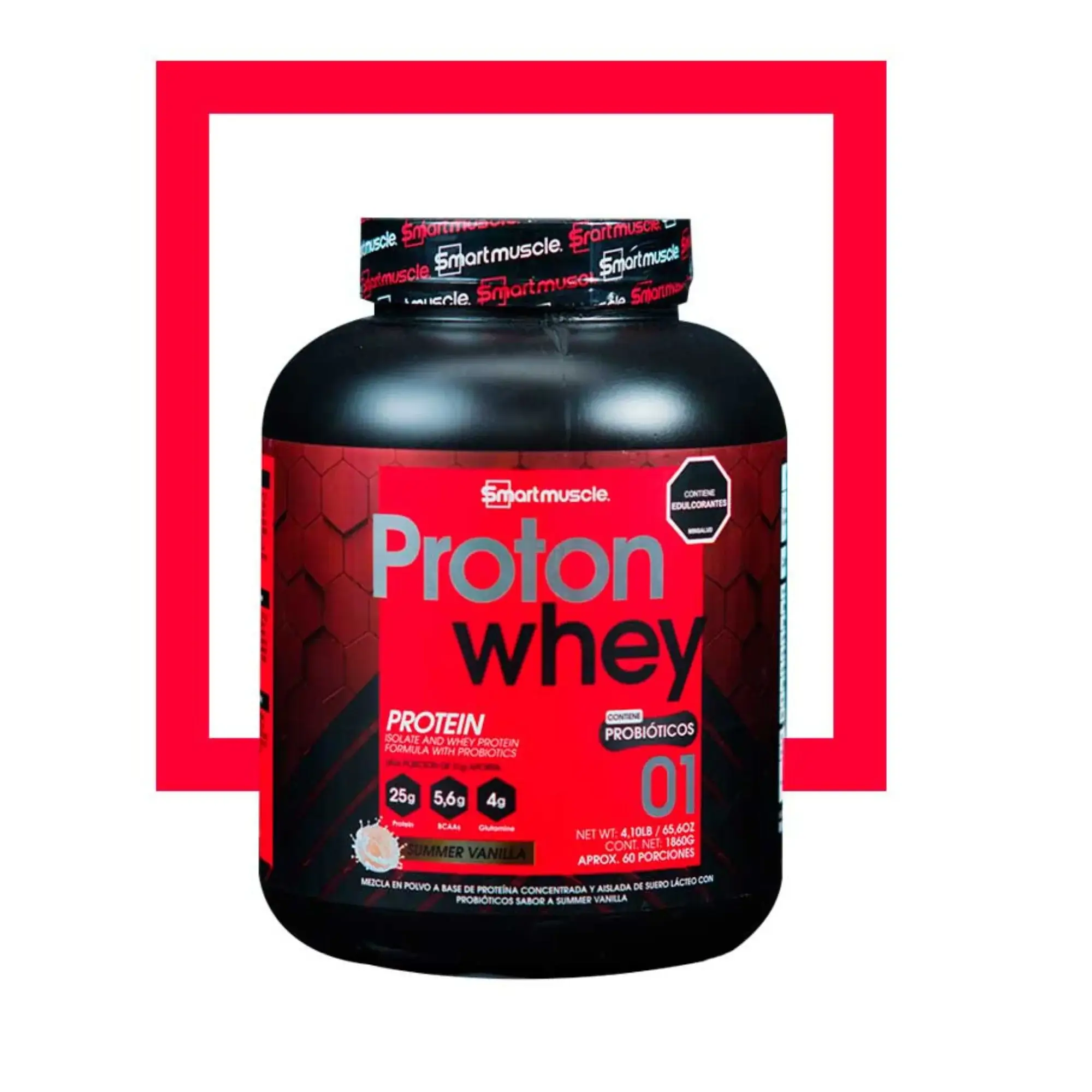 Proteina Aislada Proton Whey de Smart Muscle Sabor a Chocolate