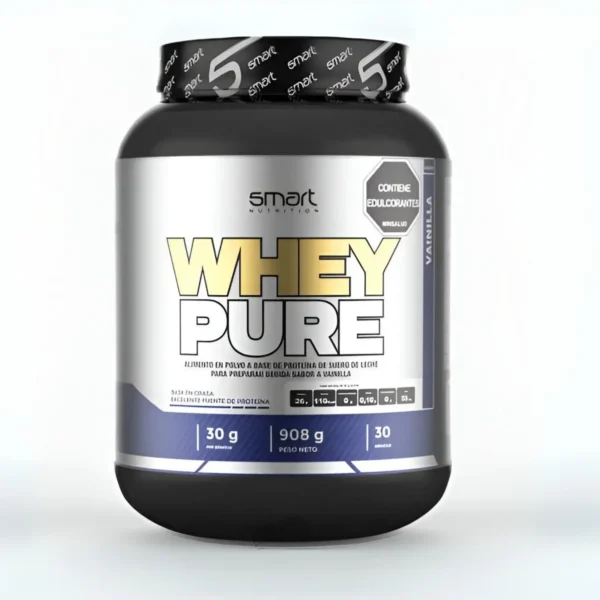 Proteina de Smart Nutrition Sabor Vainilla Whey Pure de 2 Libras