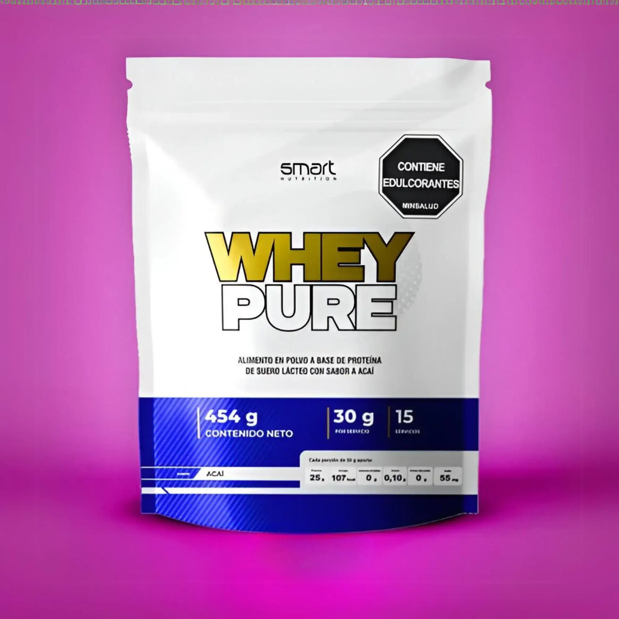 Proteina de Smart Nutrition Whey Pure Sabor Acai